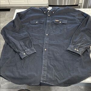 Vintage Carhartt Heavy Men's Black Denim Shirt